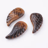 10pcs Amethysts Angel Wing Pendants for Necklace Making