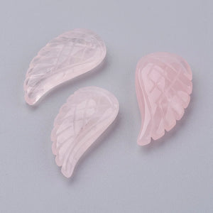 10pcs Amethysts Angel Wing Pendants for Necklace Making
