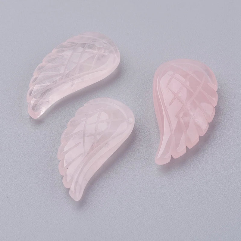 10pcs Amethysts Angel Wing Pendants for Necklace Making
