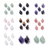 10pcs Tiger Eye Quartzs Crystal Pendants for Jewelry Making
