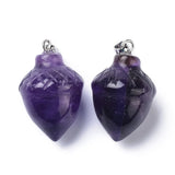 10pcs Tiger Eye Quartzs Crystal Pendants for Jewelry Making
