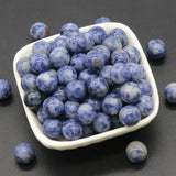 10pcs Natural Stone Agate Charms Round Beads for Jewelry Making DIY Accessories