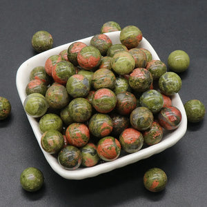 10pcs Natural Stone Agate Charms Round Beads for Jewelry Making DIY Accessories