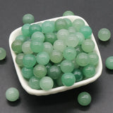 10pcs Natural Stone Agate Charms Round Beads for Jewelry Making DIY Accessories