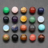 10pcs Natural Stone Agate Charms Round Beads for Jewelry Making DIY Accessories