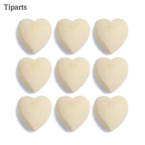 10pcs Natural Wood Heart Beads 20mm 25mm Pendant Necklace Bracelet DIY Jewelry