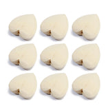 10pcs Natural Wood Heart Beads 20mm 25mm Pendant Necklace Bracelet DIY Jewelry