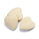 10pcs Natural Wood Heart Beads 20mm 25mm Pendant Necklace Bracelet DIY Jewelry