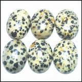 10pcs Chrysocolla Stone Cabochons 18x25mm Oval Shape Pyrite Mine Amazonite
