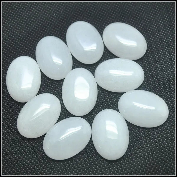 10pcs Chrysocolla Stone Cabochons 18x25mm Oval Shape Pyrite Mine Amazonite
