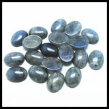 10pcs Labradorite Stone Cabochons Beads 10x14mm-18x25mm Oval Shape