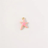 10pcs Nautical Starfish Charm DIY Jewelry Making Accessories