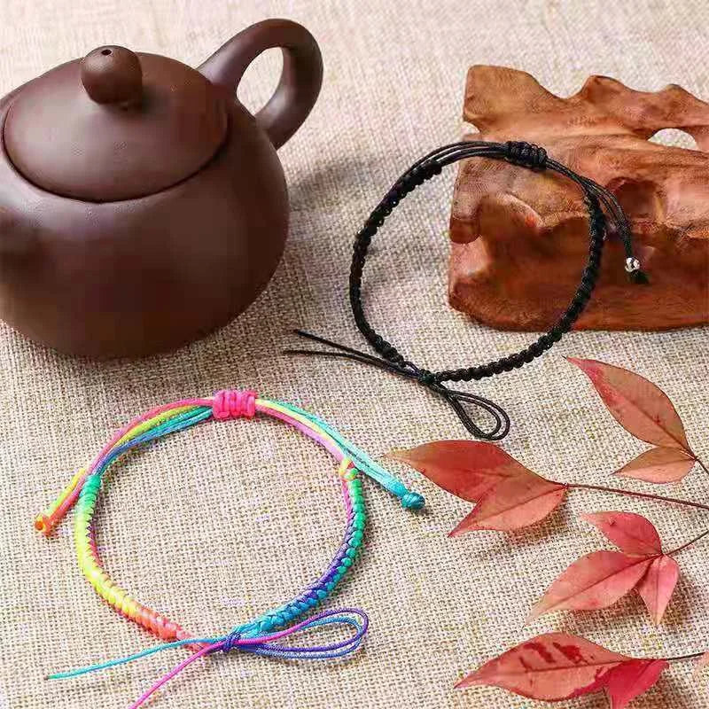 10pcs Bohemian Colored Rope Hand-Woven Bracelets DIY Jewelry Souvenirs