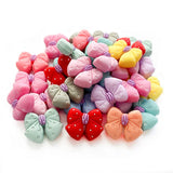 10pcs Bowknot Silicone Beads Teether Chew Jewelry DIY Accessories