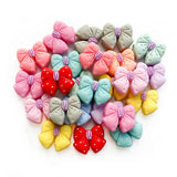 10pcs Bowknot Silicone Beads Teether Chew Jewelry DIY Accessories