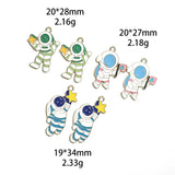 10pcs Astronaut Star Charm DIY Jewelry Making Supplies