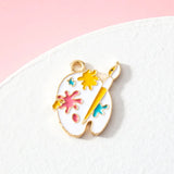 Cartoon Palette Charm for DIY Jewelry Making