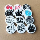10pcs Cow Print Silicone Beads for DIY Jewelry