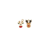 10pcs Christmas Reindeer Charm DIY Accessories for Jewelry Making