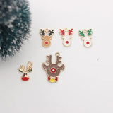 10pcs Christmas Reindeer Charm DIY Accessories for Jewelry Making