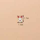 10pcs Christmas Reindeer Charm DIY Accessories for Jewelry Making