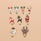 10pcs Christmas Reindeer Charm DIY Accessories for Jewelry Making