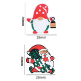 10pcs Christmas Silicone Beads Santa Snowman Christmas Tree for Jewelry Making