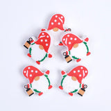 10pcs Christmas Silicone Beads Santa Snowman Christmas Tree for Jewelry Making