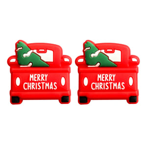 10pcs Christmas Car Silicone Beads for DIY Jewelry Making
