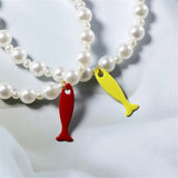 10pcs Colorful Fish Charm for DIY Earrings Necklace Jewelry Making