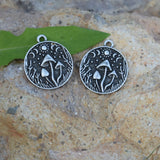 10pcs Mushroom Pendant Vintage Stars Moon Shape Party