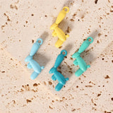 10pcs Cartoon 3D Balloon Rabbit Charms Pendant DIY Jewelry Making