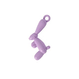 10pcs Cartoon 3D Balloon Rabbit Charms Pendant DIY Jewelry Making