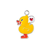 10pcs Duck Charm for DIY Crafting Gift Necklace Earring Keychain Bracelet