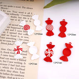 10pcs Red Sweets Candy Charm for DIY Necklace Earring