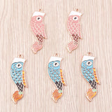 10pcs Japanese Carp Streamer Charm DIY Accessories Jewelry Making Findings