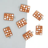 10pcs Mini Egg Resin Charms DIY Crafts Keychain Pendant Jewelry Accessory