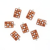 10pcs Mini Egg Resin Charms DIY Crafts Keychain Pendant Jewelry Accessory