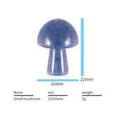 Rose Quartz Stone Mushroom Earrings Charms for Women