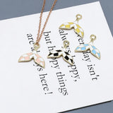 10pcs Mermaid Whale Tails Charm DIY Earring Necklace Keychain Findings