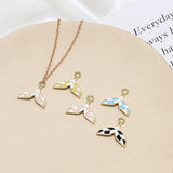 10pcs Mermaid Whale Tails Charm DIY Earring Necklace Keychain Findings