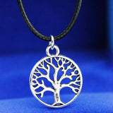 10pcs Lucky Tree Charms Pendant Necklace Jewelry for Girls Women