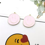 10pcs Smile Face Charm DIY Jewelry Making Finding