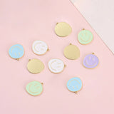10pcs Smile Face Charm DIY Jewelry Making Finding