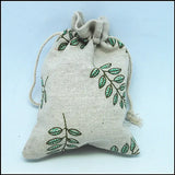 10pcs Owl Cat Dolphin Leaf Fabric Gift Jewelry Bags 10x14mm Candy Bags
