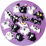 10pcs Halloween Resin Patch DIY Phone Case Hair Clip Earrings