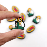 10pcs Jesus Silicone Beads Teether Chewing Teeth DIY Nipple Chain Jewelry