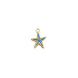10pcs Cartoon Nautical Starfish Charm for DIY Jewelry Making