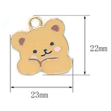 10pcs Bear Charm For DIY Necklace Earring Keychain Animal Charms
