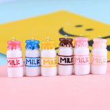 10pcs Bottle Resin Charms for Keychain Earrings Jewelry Findings